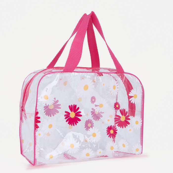 фото Косметичка на молнии, цвет розовый