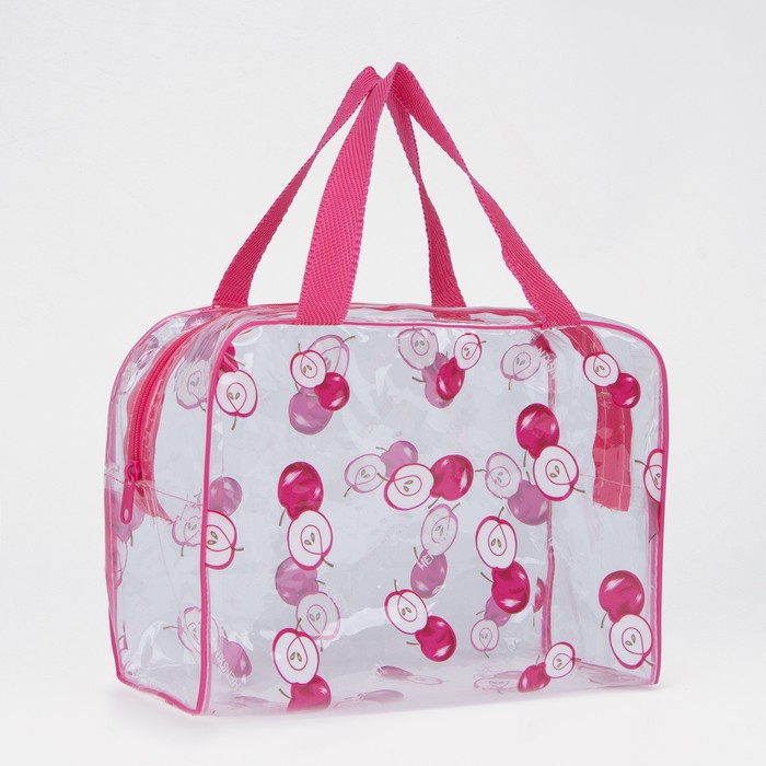 фото Косметичка на молнии, цвет розовый