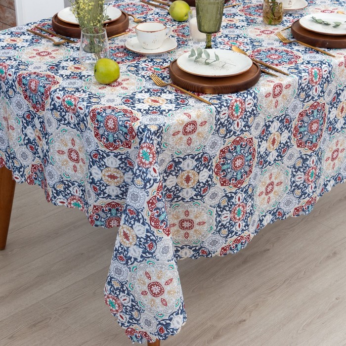 фото Скатерть доляна «узоры» 145х250 см, 100% п/э