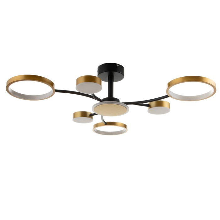 Люстра с ПДУ 2299/7GD LED 136Вт 3000-6000К золото 77х77х18 см BayerLux 
Люстра с ПДУ 2299/7GD LED 136Вт 3000-6000К золото 77х77х18 см BayerLux