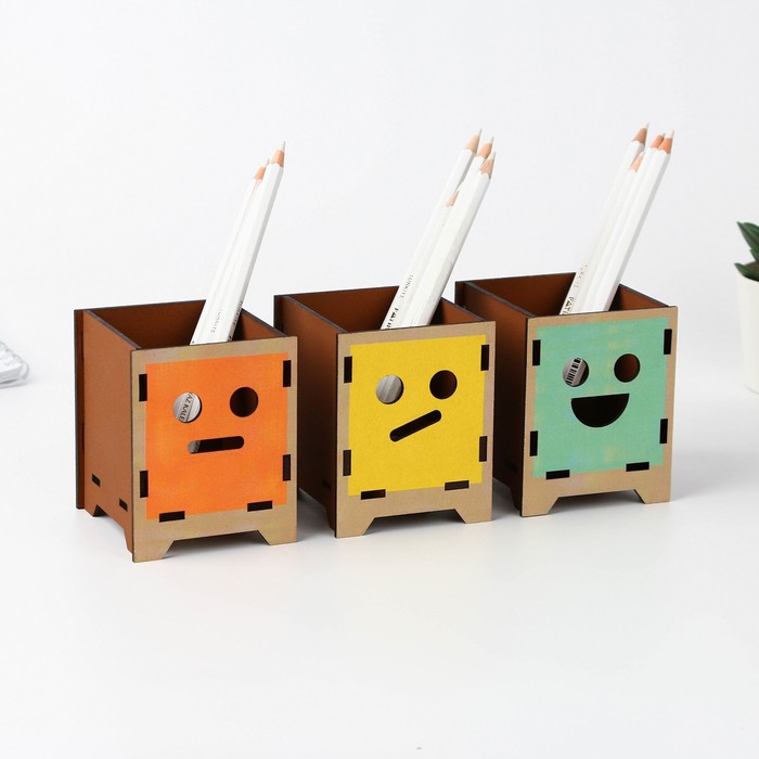 фото Органайзер для канцтоваров "роботы", 8.6 х 21 см