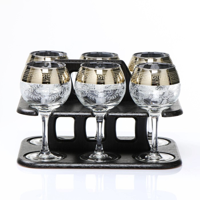 фото Мини-бар "барокко" барная стойка, 6 фужеров