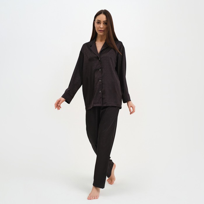 Пижама женская (рубашка и брюки) KAFTAN "Треугольники" цвет цвет чёрный, размер 40-42
Пижама женская (рубашка и брюки) KAFTAN "Треугольники" цвет цвет чёрный, размер 40-42