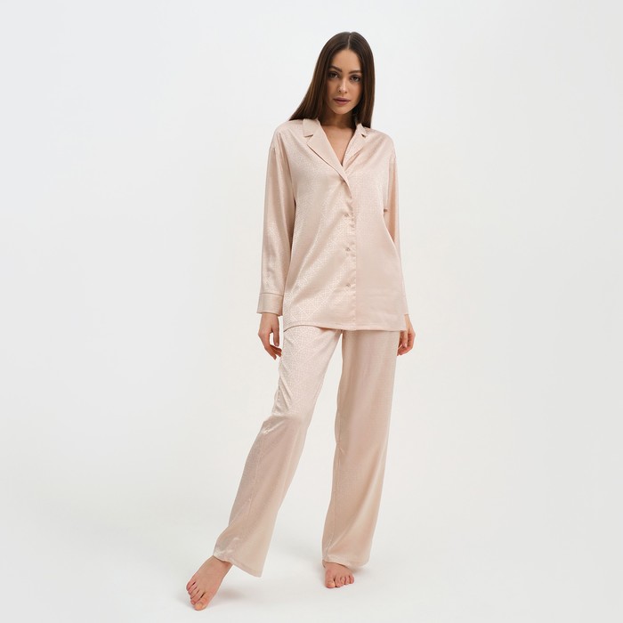 Пижама женская (рубашка и брюки) KAFTAN "Треугольники" цвет молочный, размер 48-50
Пижама женская (рубашка и брюки) KAFTAN "Треугольники" цвет молочный, размер 48-50