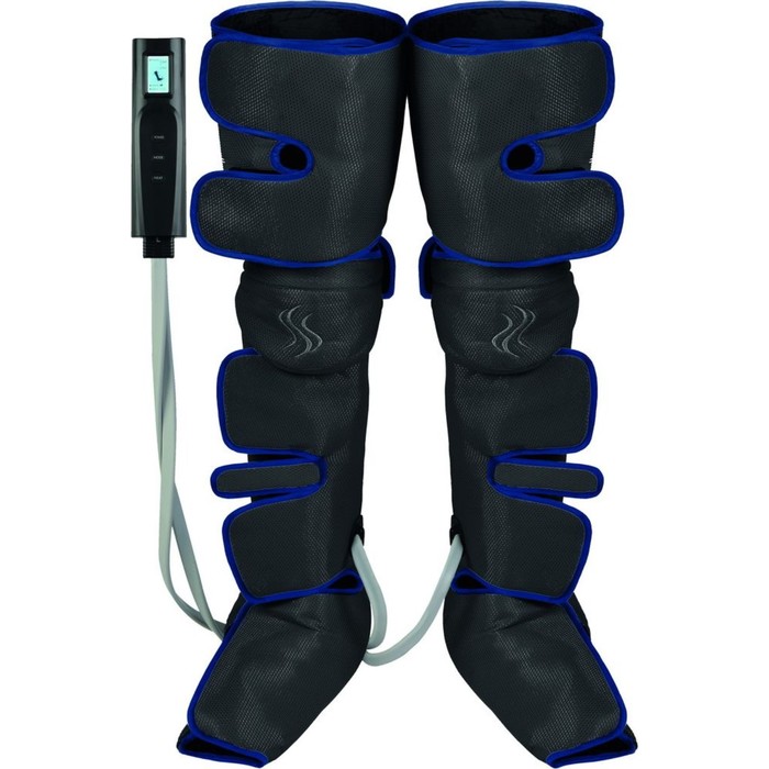 фото Компрессионный лимфодренажный массажер для ног bradex kz 1167, прогрев коленей, чёрный