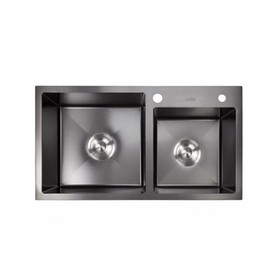 Мойка кухонная AVINA HM 7843 black, врезная, выпуск 3 1/2, 2 чаши, 780х430х210 мм, черный
Мойка кухонная AVINA HM 7843 black, врезная, выпуск 3 1/2, 2 чаши, 780х430х210 мм, черный