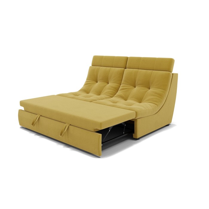 фото Прямой диван «монако 1», механизм венеция, ппу, велюр, цвет селфи 08 золотое руно