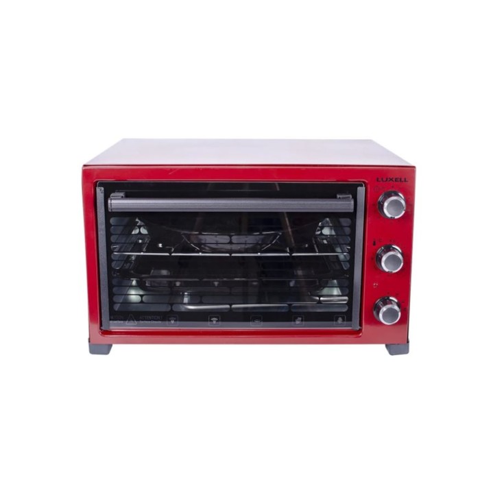 фото Мини-печь luxell mo-36rd, 1420 вт, 36 л, 50-300°с, таймер, красная