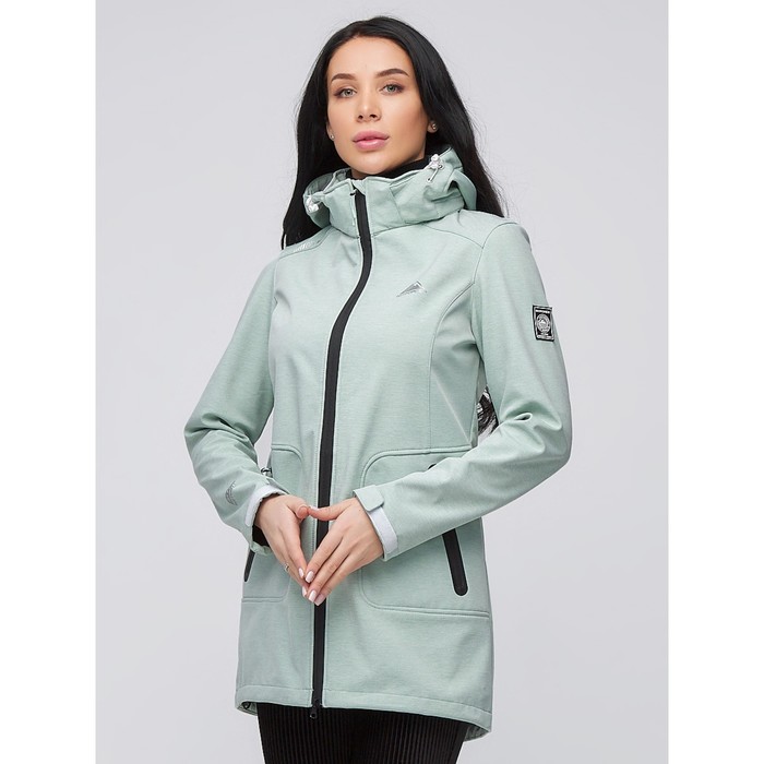 фото Парка женская softshell салатового цвета, размер 48 mtforce
