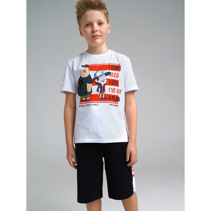 фото Комплект для мальчика: футболка и шорты, рост 140 см playtoday