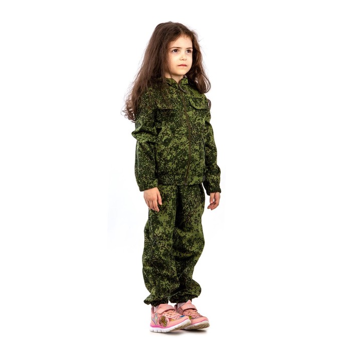 фото Костюм детский орион "пионер" сорочка, зеленый пиксель, 158-164 (13-16 лет)