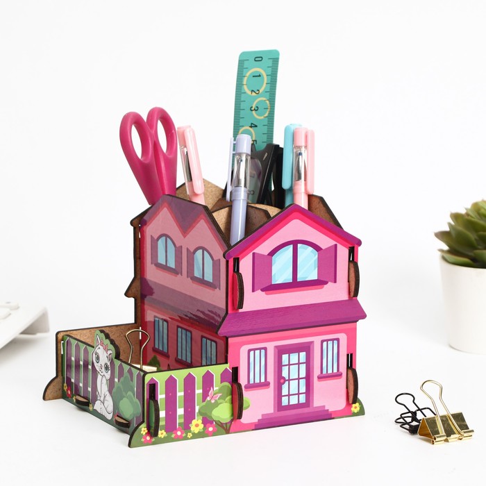 фото Органайзер для канцелярии "домик"