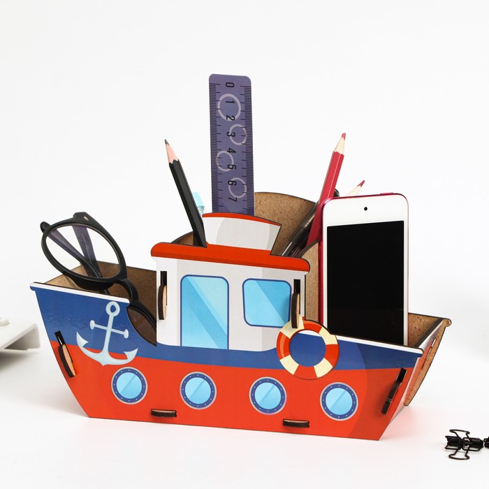 фото Органайзер для канцелярии "корабль"