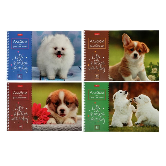 Альбом для рисования А4, 40 листов на гребне Doggie-щенки, обложка мелованный картон, блок 100 г/м2, МИКС
Альбом для рисования А4, 40 листов на гребне Doggie-щенки, обложка мелованный картон, блок 100 г/м2, МИКС