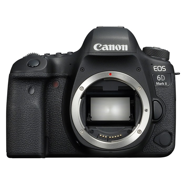фото Зеркальный фотоаппарат canon eos 6d mark ii, 26.2 мп, 3", 1080р, sd, (без объектива), чёрный 79878