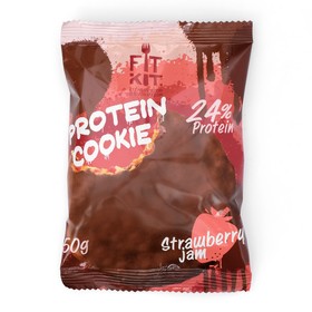 Печенье глазированное Fit Kit Protein chocolate сookie, со вкусом клубничного варенья, спортивное питание, 50 г
Печенье глазированное Fit Kit Protein chocolate сookie, со вкусом клубничного варенья, спортивное питание, 50 г