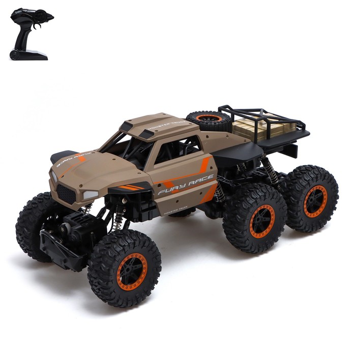 фото Джип радиоуправляемый «пикап», полный привод 6wd, работает от аккумулятора, 1:12, цвет коричневый