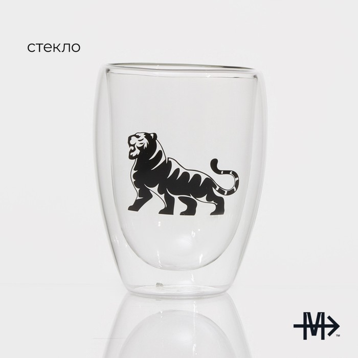Стакан стеклянный с двойными стенками Magistro «Поль. Тигр силуэт», 350 мл, 8,5×11,5 см
Стакан стеклянный с двойными стенками Magistro «Поль. Тигр силуэт», 350 мл, 8,5×11,5 см