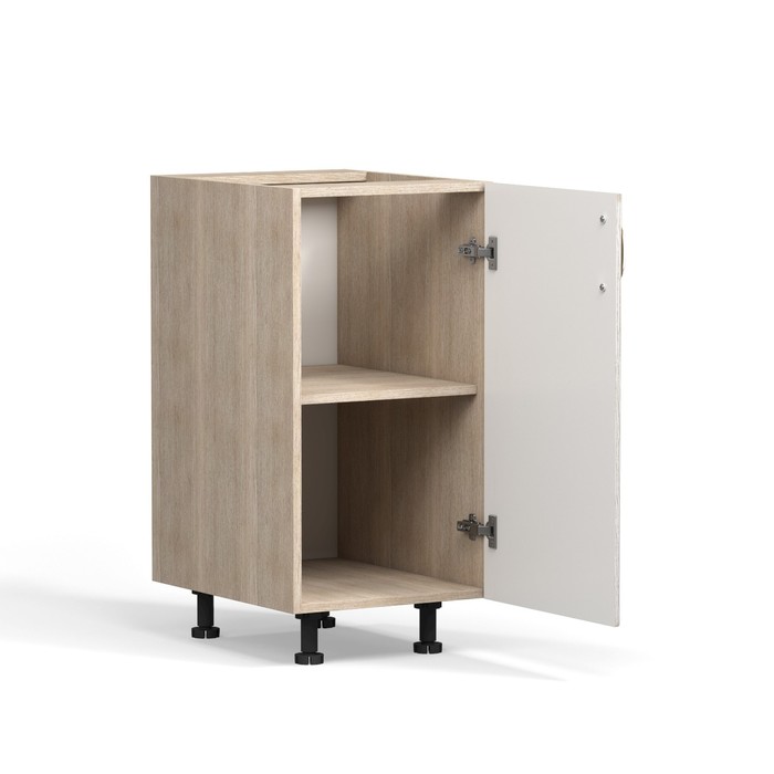 фото Шкаф напольный анжелика 400х510х820 дуб молочный/ясень