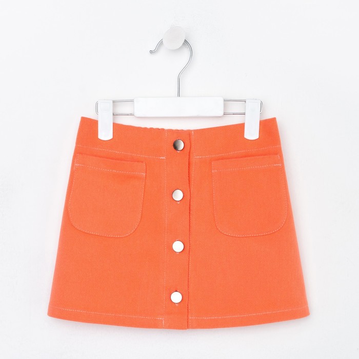 фото Юбка детская kaftan, размер 32 (110-116 см), цвет оранжевый