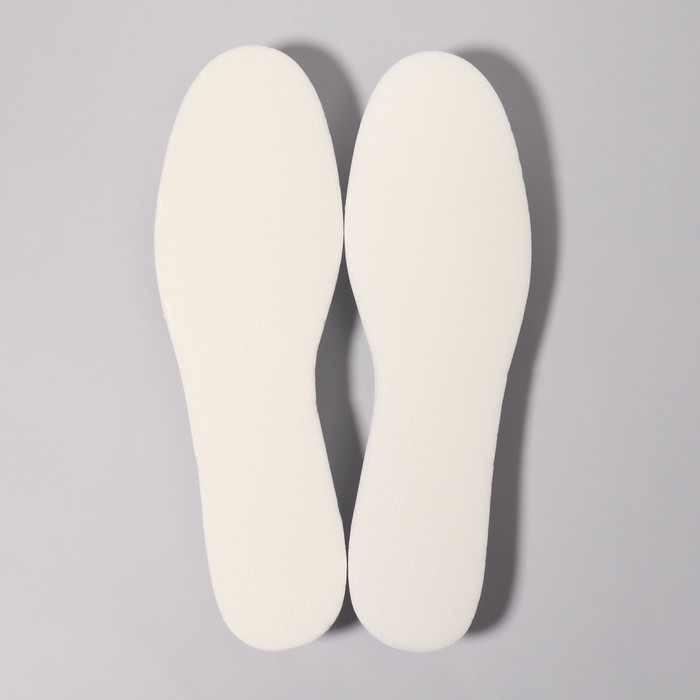 фото Стельки для обуви, универсальные, фольгированные, 36-45р-р, 29,5 см, пара, цвет белый