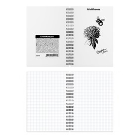 Тетрадь А6 (120 х 146 мм), 80 листов в клетку на гребне ErichKrause Blossom "Black and White", пластиковая обложка, тиснение "песок", блок офсет, бели
Тетрадь А6 (120 х 146 мм), 80 листов в клетку на гребне ErichKrause Blossom "Black and White", пластиковая обложка, тиснение "песок", блок офсет, бели