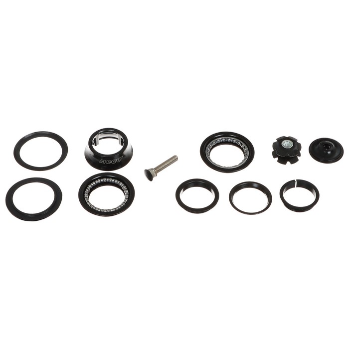 фото Рулевая колонка h117dm, 1-1/8" безрезьбовая, полуинтегр., стальная, цвет чёрный