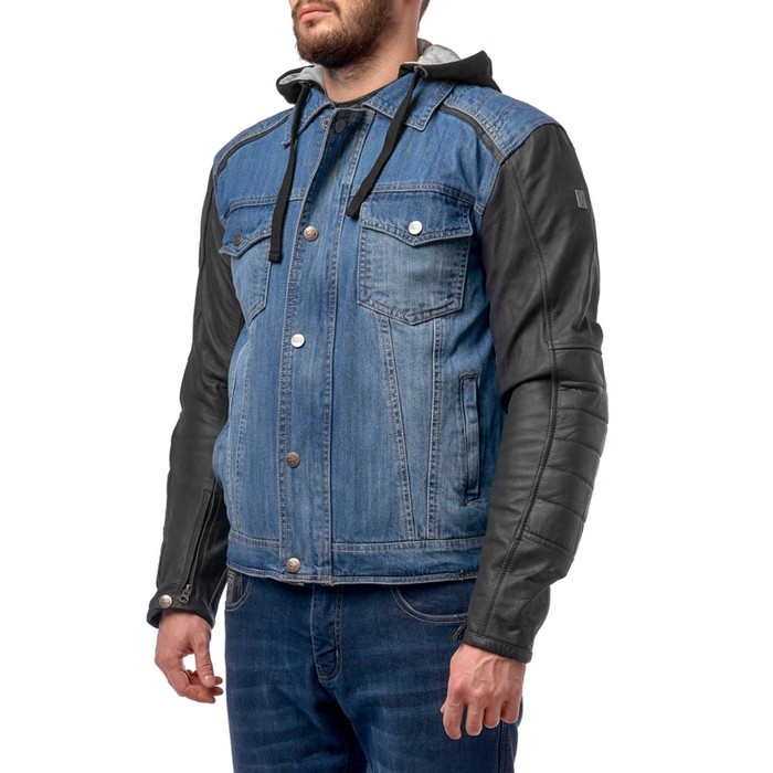 фото Куртка текстильная moteq groot, мужская, размер s, синяя, черная