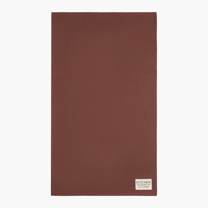 фото Полотенце этель kitchen 40х73 см, цвет коричневый, 100% хлопок, саржа 220 г/м2