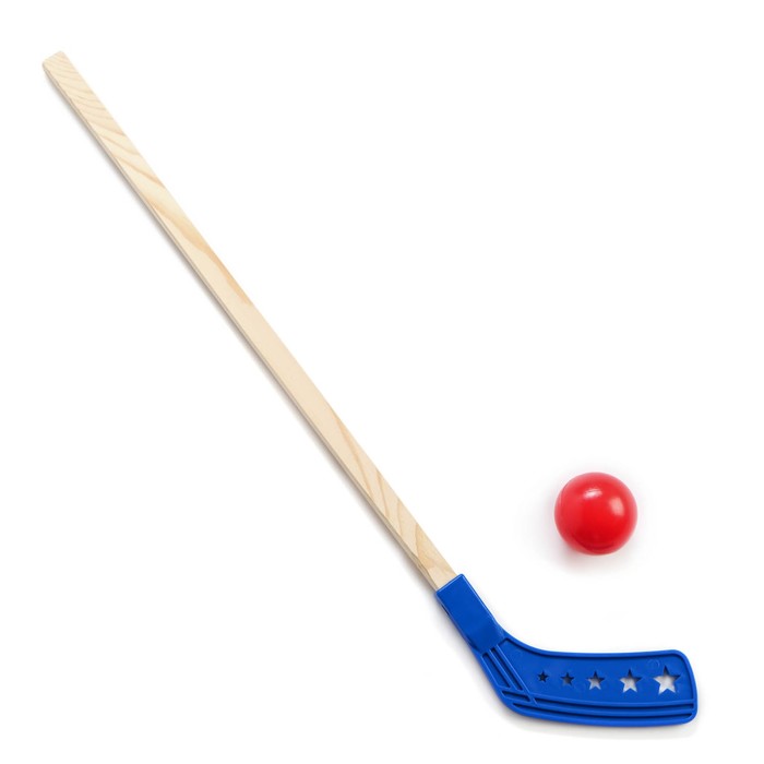 фото Клюшка хоккейная с мячом в инд. упак., микс