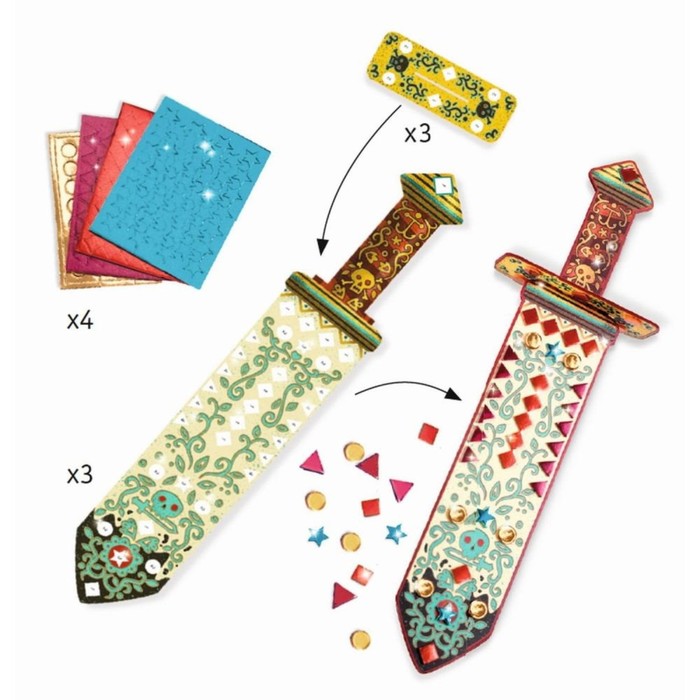 фото Набор для декорирования стразами djeco «пираты»