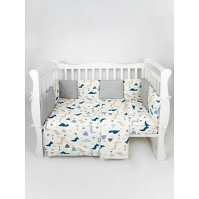 Комплект Premium в кроватку 18 предметов (6+12 подушек-бортиков) AmaroBaby Little dino, бежевый/серы
Комплект Premium в кроватку 18 предметов (6+12 подушек-бортиков) AmaroBaby Little dino, бежевый/серы