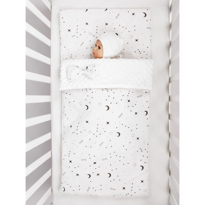 фото Спальный мешок детский amarobaby magic sleep stars, белый