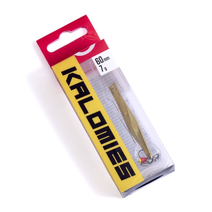 фото Блесна вертикальная зимняя lucky john kalomies с цепочкой и крючком, 6 см, gs блистер