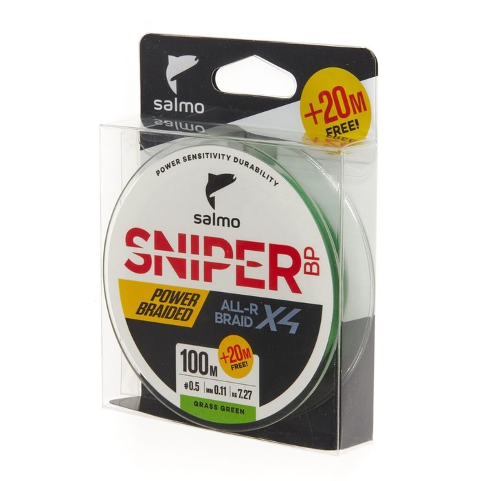 фото Леска плет. salmo sniper bp all r braid х4 grass green 120/011
