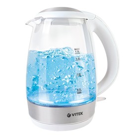 Чайник электрический Vitek VT-1153, стекло, 1.7 л, 2200 Вт, бело-серебристый
Чайник электрический Vitek VT-1153, стекло, 1.7 л, 2200 Вт, бело-серебристый