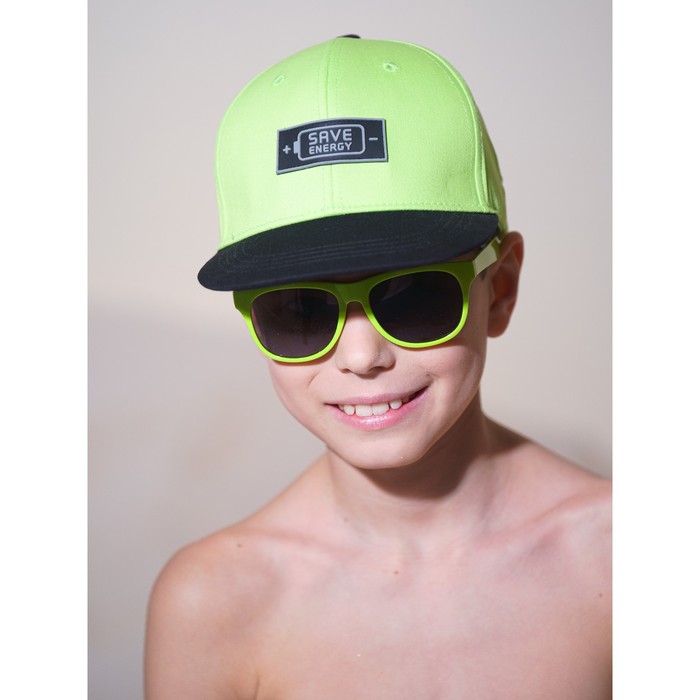 фото Бейсболка с прямым козырьком для мальчика, размер 54 playtoday