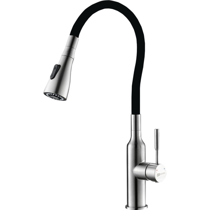 Смеситель для кухни Lemark LM5082S-Black, однорычажный, гибкий излив, 2 функции, черный
Смеситель для кухни Lemark LM5082S-Black, однорычажный, гибкий излив, 2 функции, черный