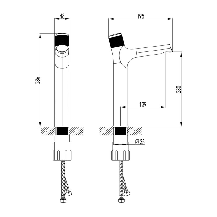 фото Смеситель для раковины lemark project lm4679c, кнопочный, длина излива - 139 мм, хром