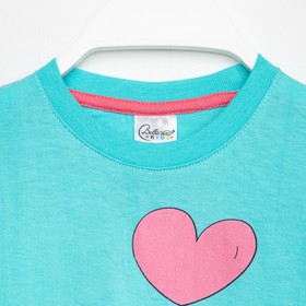 Лонгслив для девочки, цвет бирюзовый, рост 92 см 
Лонгслив для девочки, цвет бирюзовый, рост 92 см