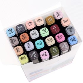 Набор маркеров худож Mazari LINDO BLACK,24цв., Pastel colors (2ст:кистев1.0./клинов6.2)
Набор маркеров худож Mazari LINDO BLACK,24цв., Pastel colors (2ст:кистев1.0./клинов6.2)