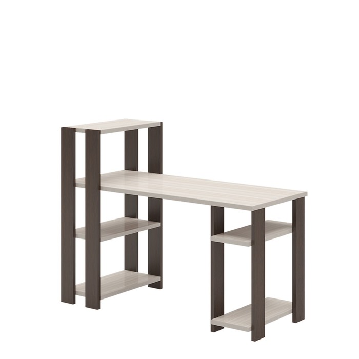 фото Компьютерный стол, 1400 × 650 × 1100 мм, цвет венге / карамель