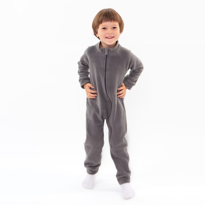 фото Комбинезон детский, цвет серый, рост 104-110 см юниор текстиль