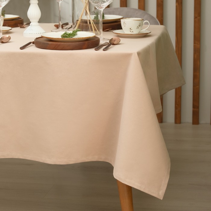 фото Скатерть этель kitchen 150х180 см, цвет бежевый, 100% хл, саржа 220 г/м2