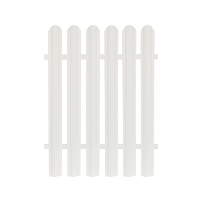 фото Штакетник пластиковый (набор 10 штук), ширина 8 см, высота 100 см, белый протэкт