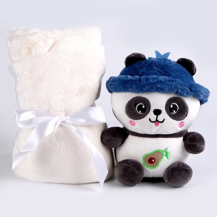 фото Мягкая игрушка с пледом «панда» milo toys