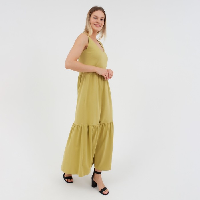 Сарафан женский, цвет хаки, размер 46 
Сарафан женский, цвет хаки, размер 46