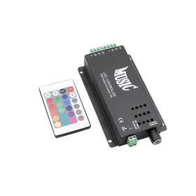 Контроллер SWG, 12/24В, для RGB ленты, пульт ДУ, реагирует на музыку, 168x84x25 мм, IP20
Контроллер SWG, 12/24В, для RGB ленты, пульт ДУ, реагирует на музыку, 168x84x25 мм, IP20