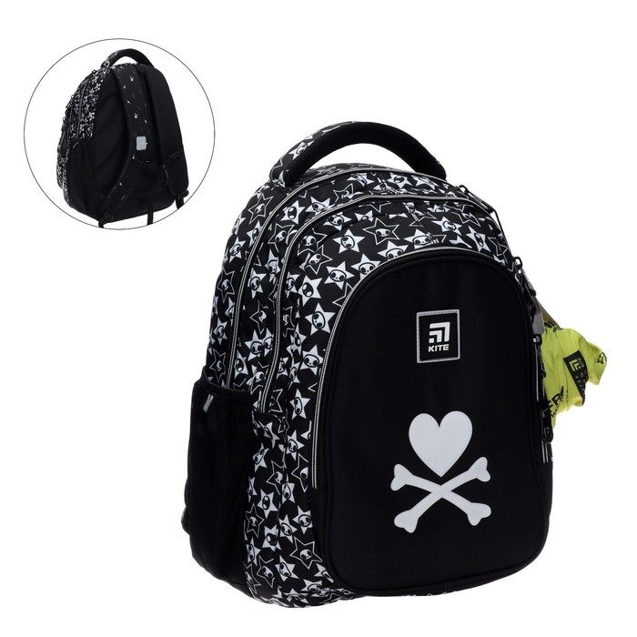 фото Рюкзак молодёжный tokidoki, 43 х 33 х 23 см, эргономичная спинка, чёрный/белый