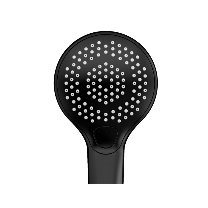 фото Душевой гарнитур cersanit neno a63696 стойка, лейка 3 режима, шланг 200 мм, черный